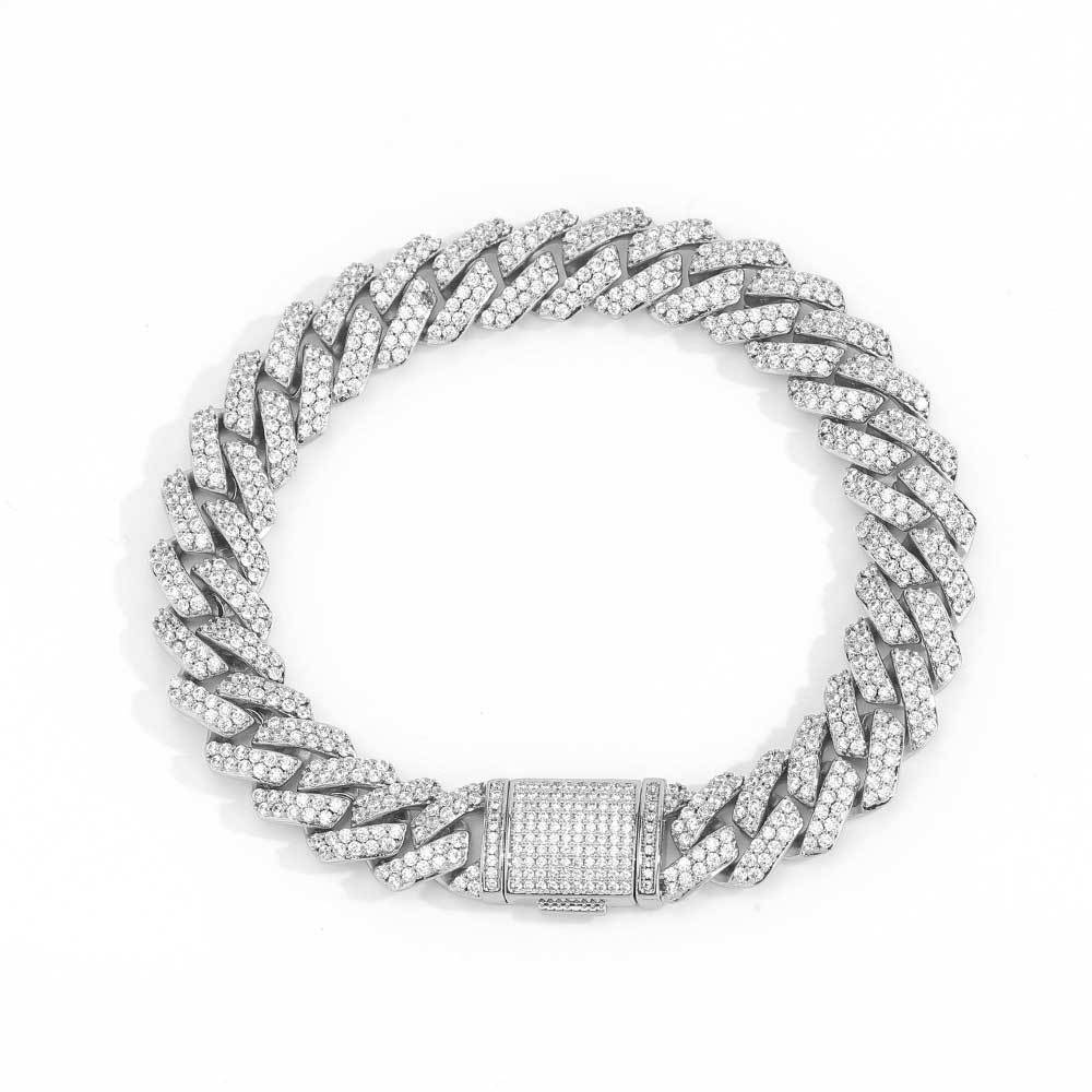 Pulseira Cuban Ice Inox