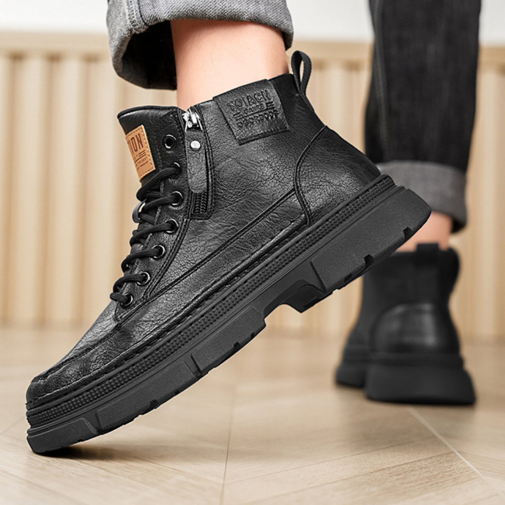 Bota Masculina Casual em Couro Hunter