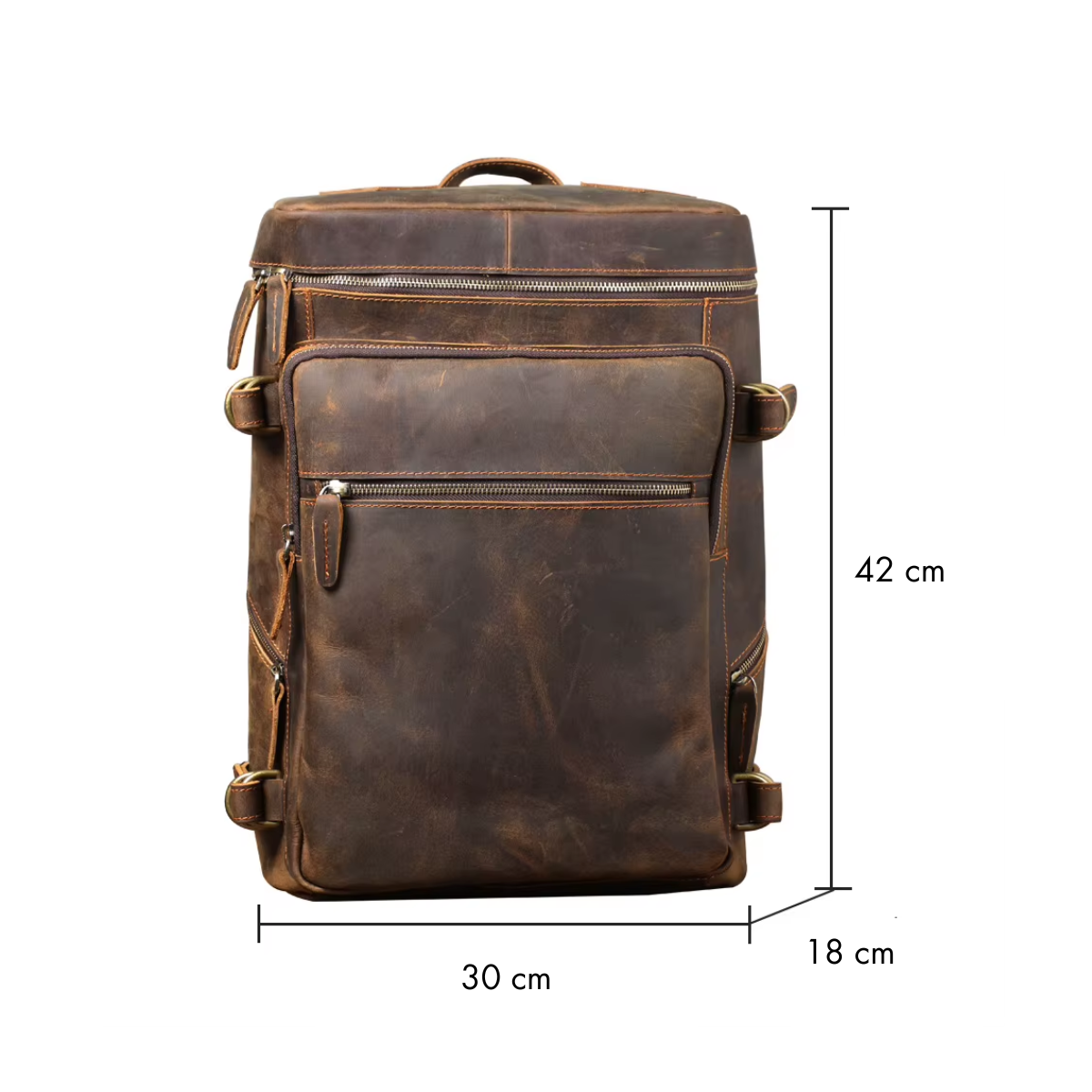 Mochila em Couro Legítimo Romania
