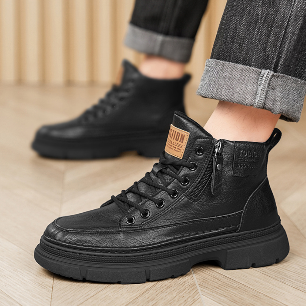 Bota Masculina Casual em Couro Hunter