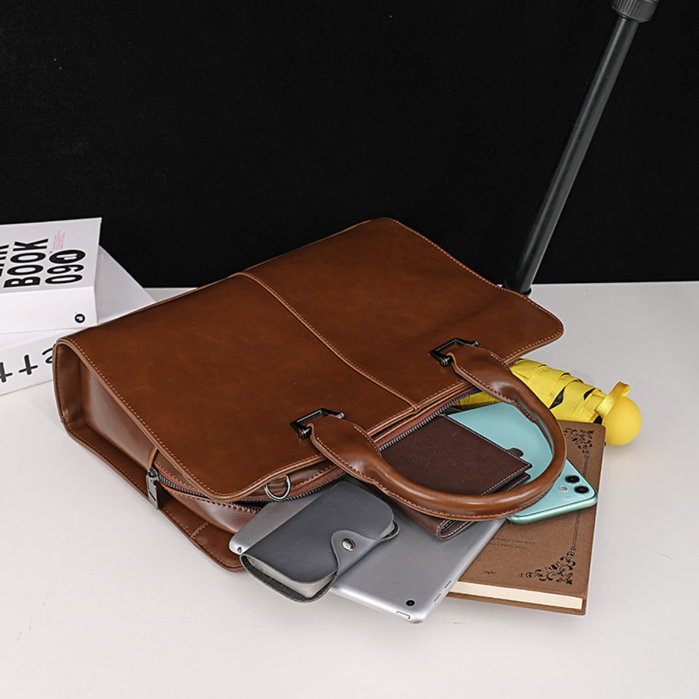 Bolsa Executiva em Couro Zagreb