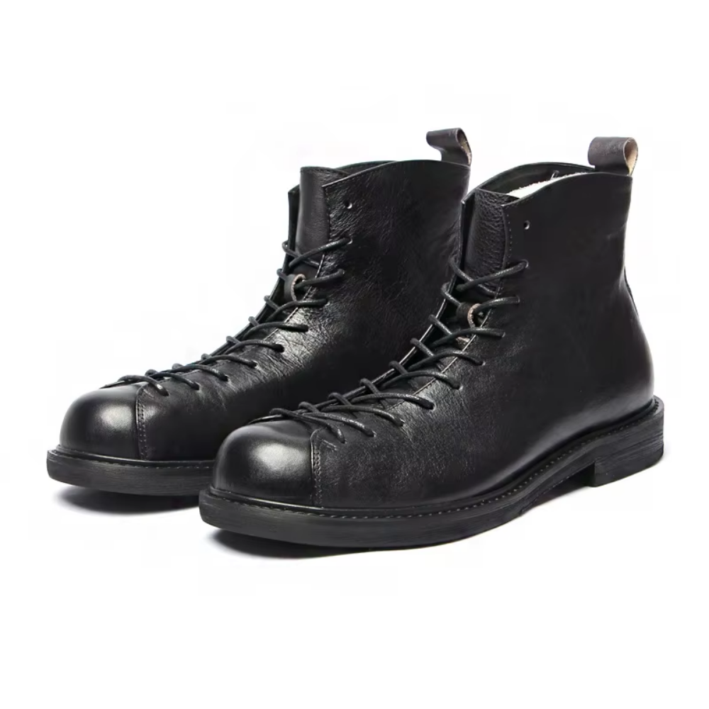 Bota Coturno Masculina em Couro Legítimo Samir