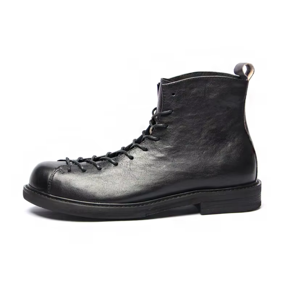 Bota Coturno Masculina em Couro Legítimo Samir