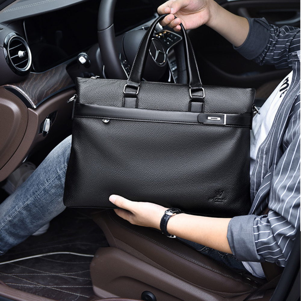 Bolsa Executiva Masculina em Couro Legítimo Hamar