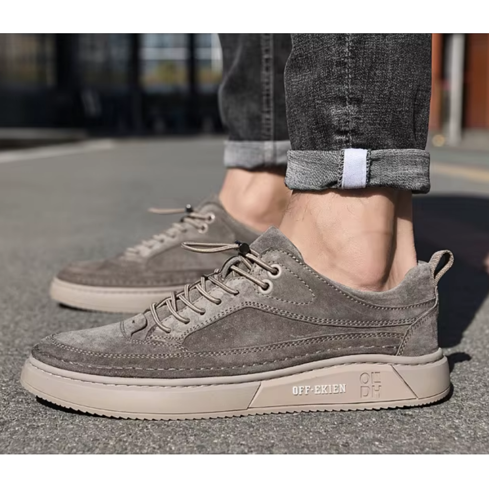 Tênis Casual Masculino em Couro Morgan