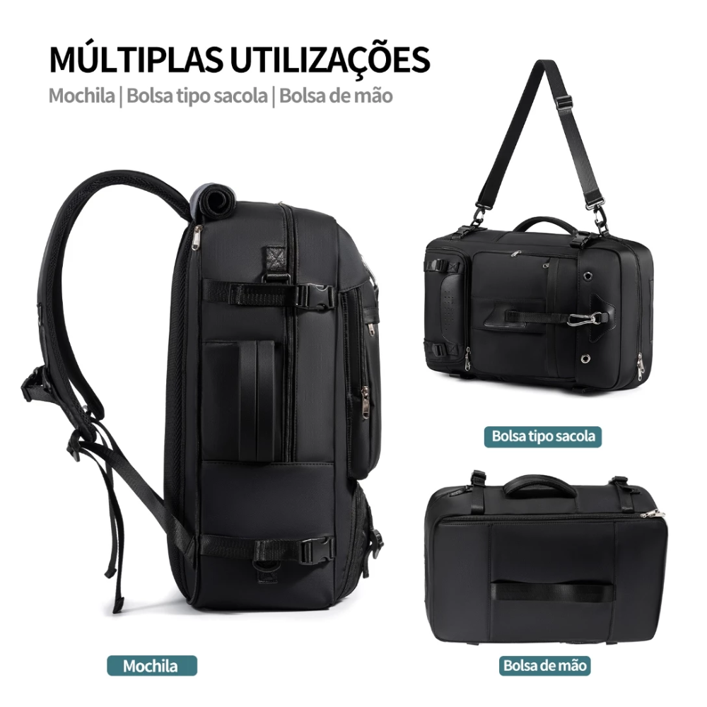 Mochila de Viagem Multifuncional Premium Organizer 60L