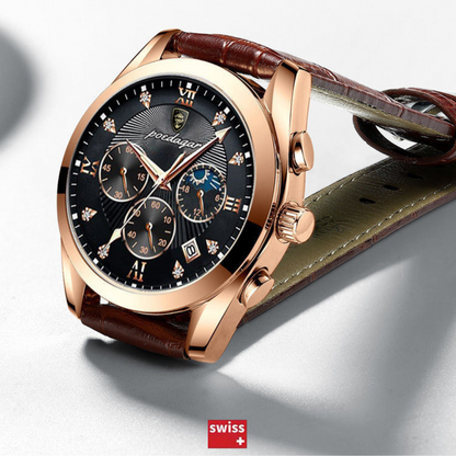 Relógio Poedagar Elegance em Couro