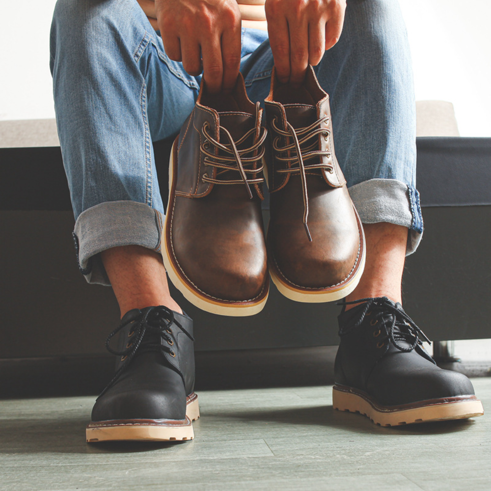Bota Masculina em Couro Legítimo Wilfred