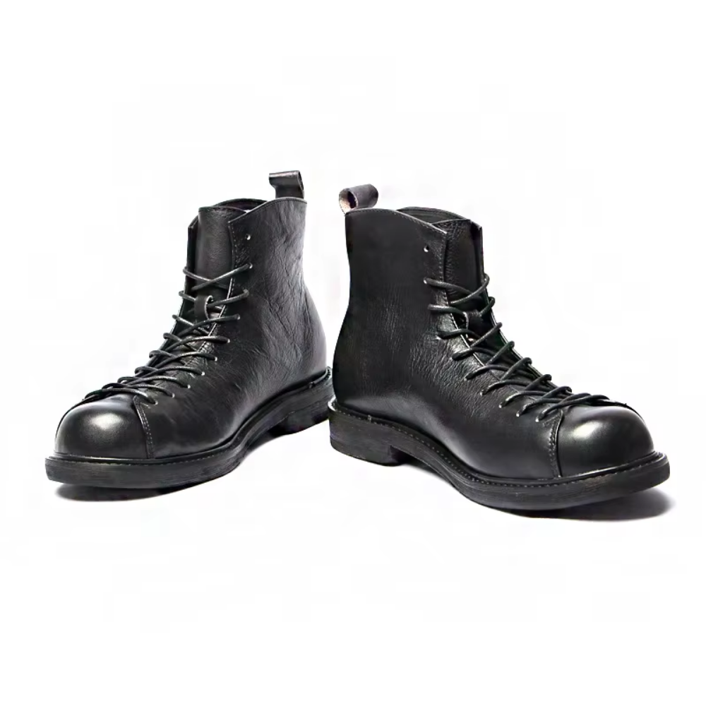 Bota Coturno Masculina em Couro Legítimo Samir