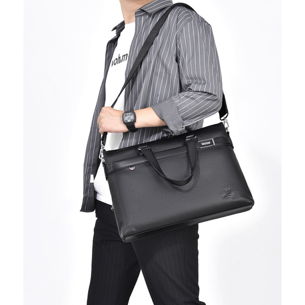 Bolsa Executiva Masculina em Couro Legítimo Hamar