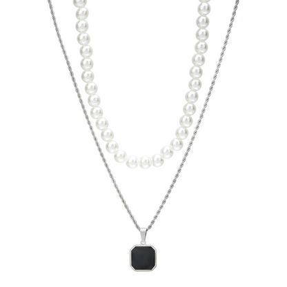 Colar Duplo Duetto Inox