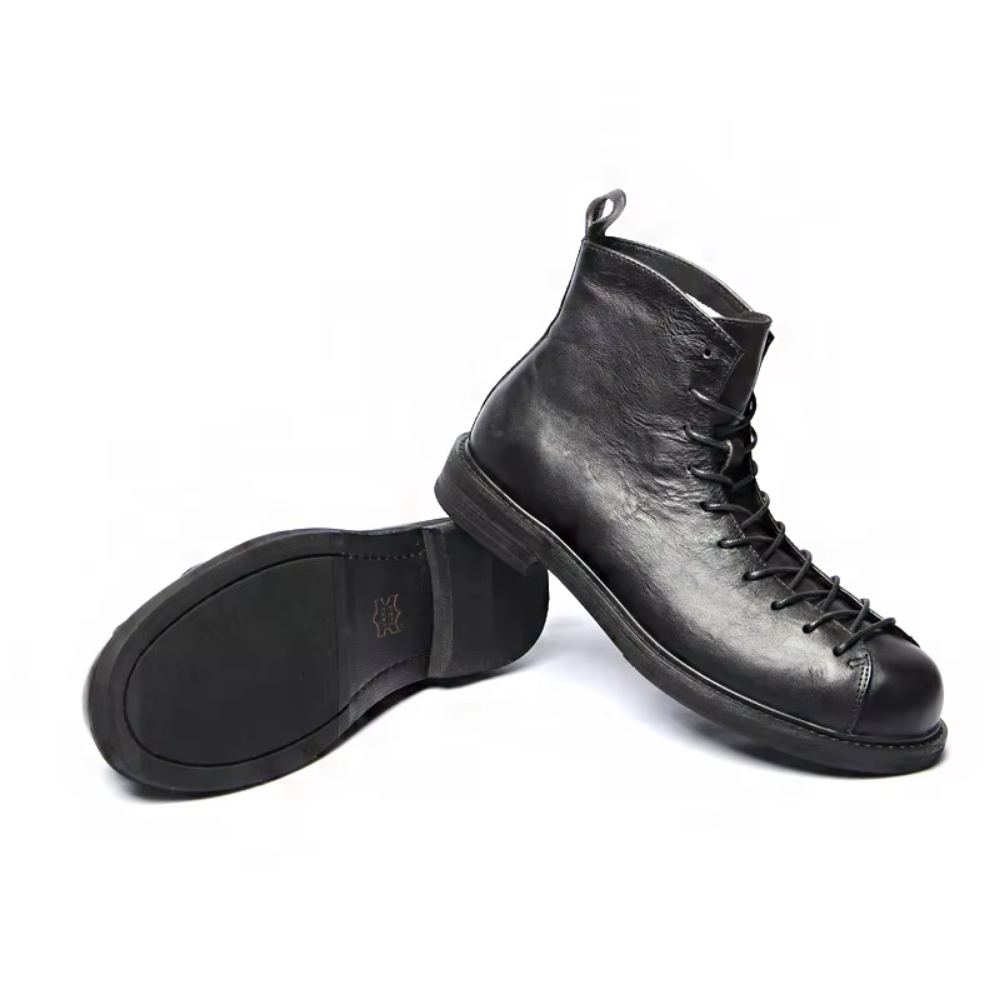 Bota Coturno Masculina em Couro Legítimo Samir