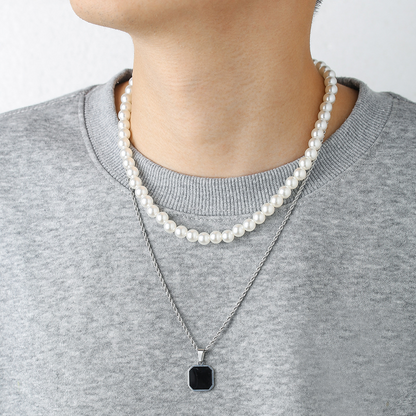 Colar Duplo Duetto Inox