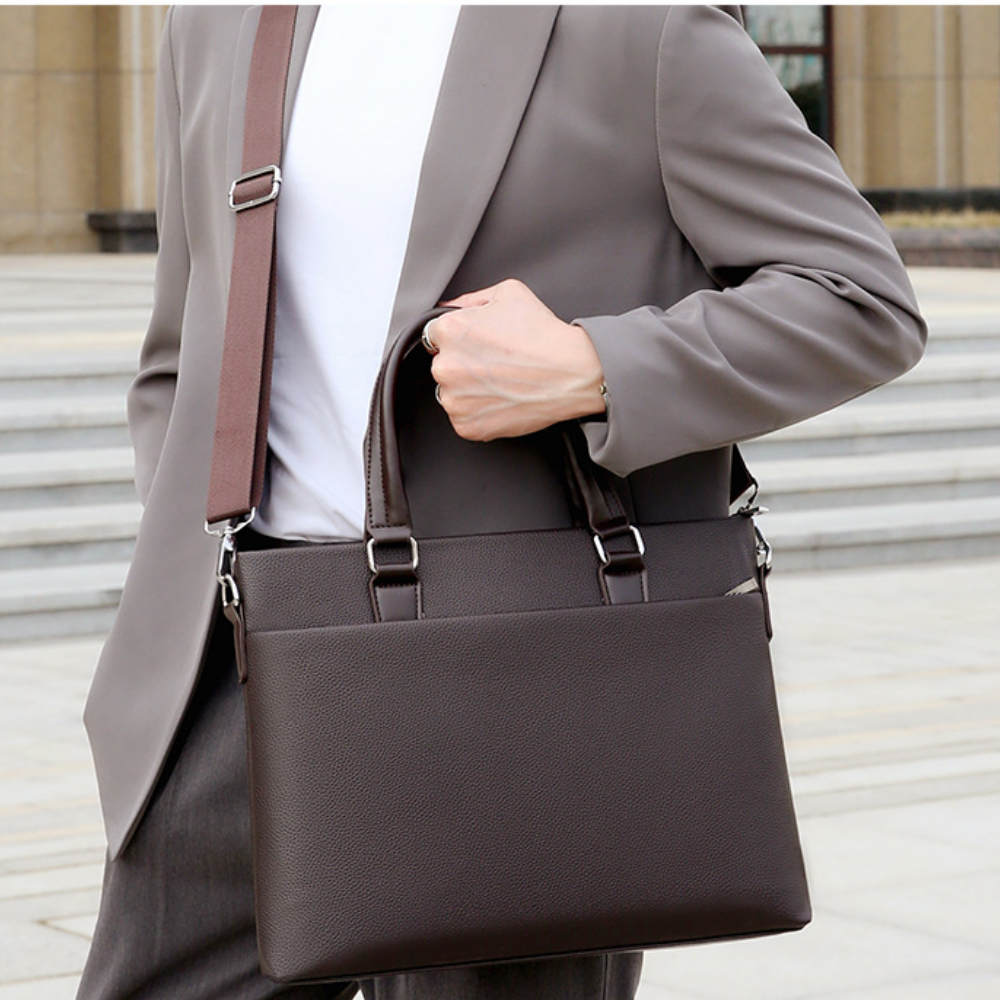 Bolsa Executiva Masculina em Couro Malmo