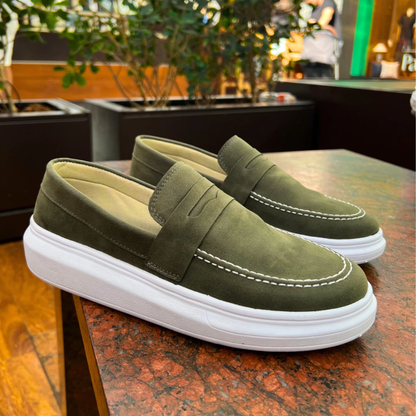Mocassim Masculino Duncan em Couro Camurça