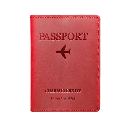 Porta Passaporte de Viagem em Couro