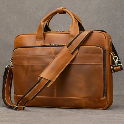 Bolsa Executiva Masculina em Couro Legítimo Cambridge