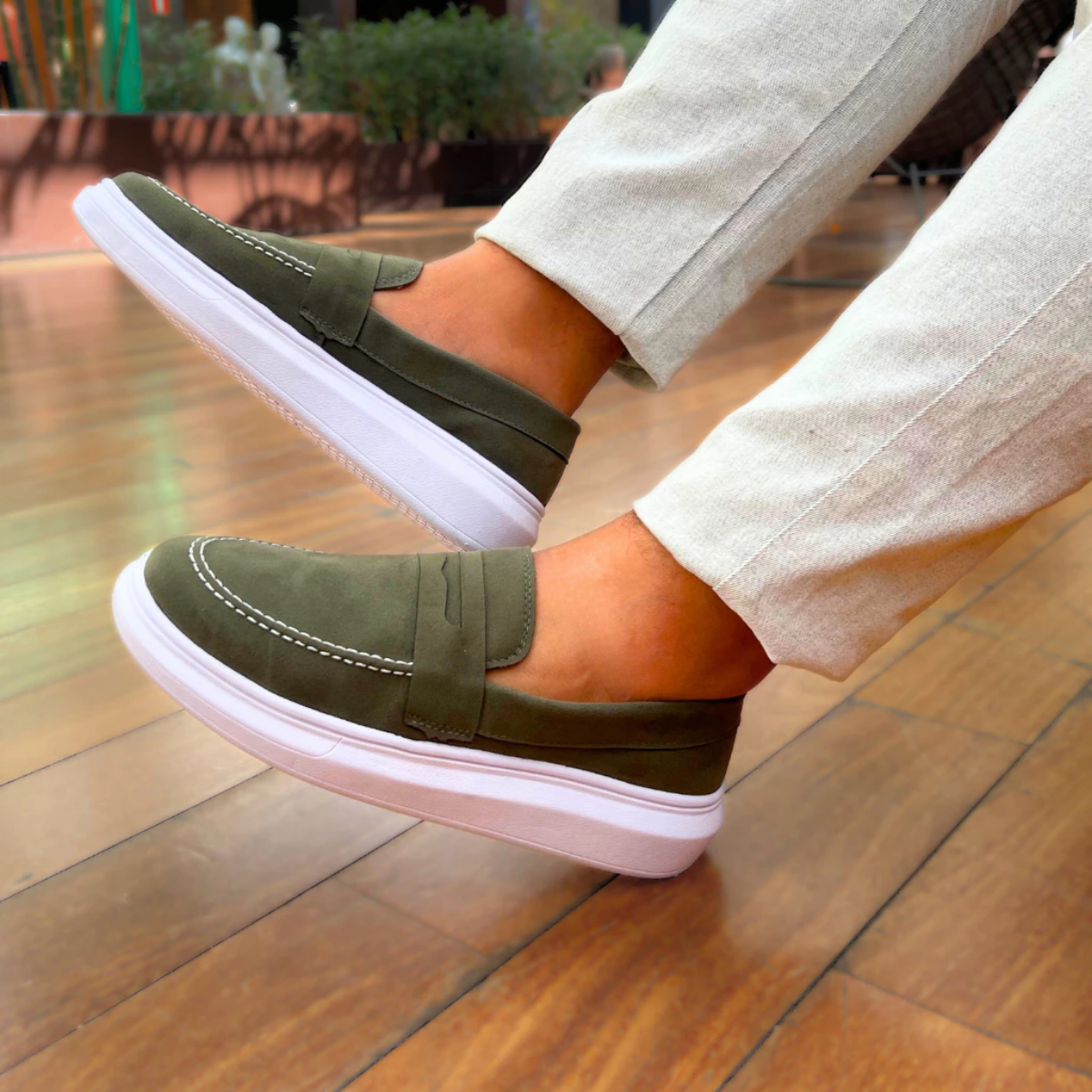 Mocassim Masculino Duncan em Couro Camurça