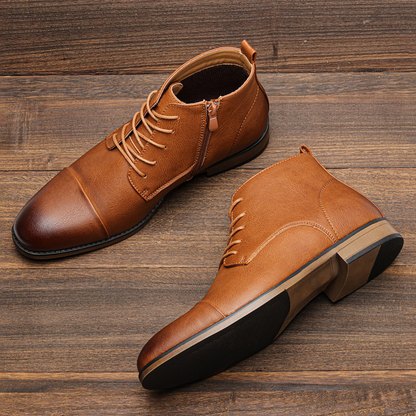 Bota Social Masculina em Couro Davis