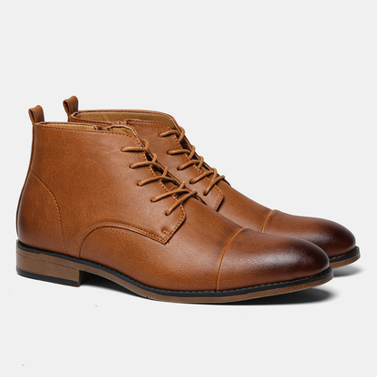 Bota Social Masculina em Couro Davis