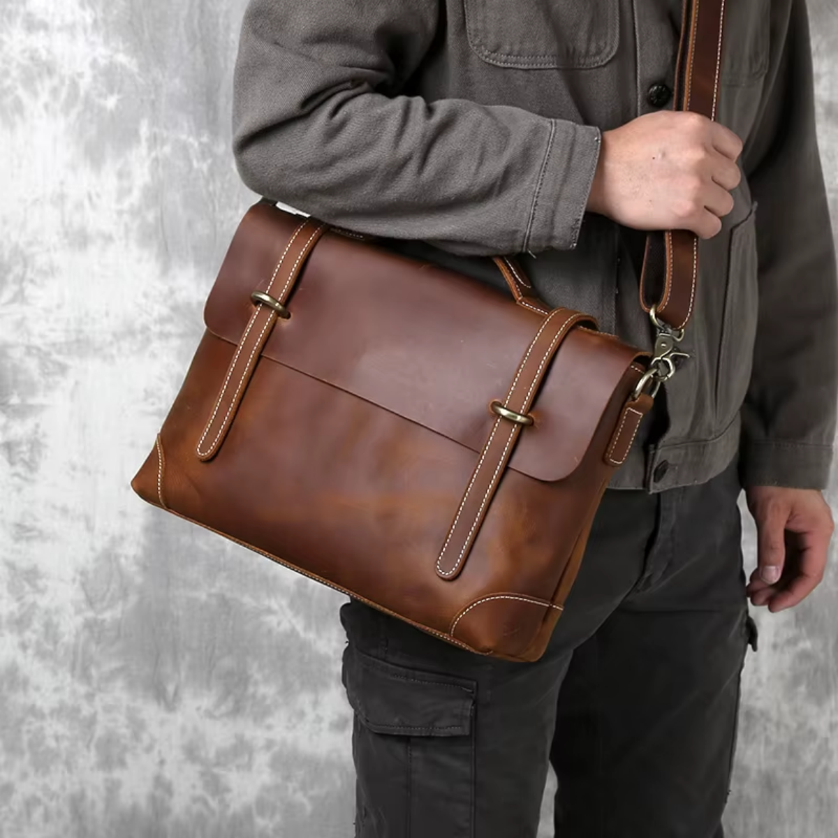 Bolsa Executiva em Couro Legítimo Cairo