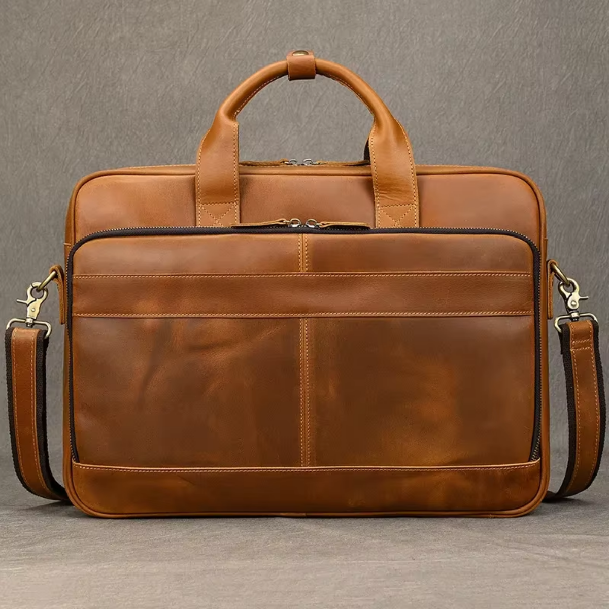 Bolsa Executiva Masculina em Couro Legítimo Cambridge