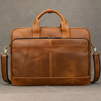 Bolsa Executiva Masculina em Couro Legítimo Cambridge