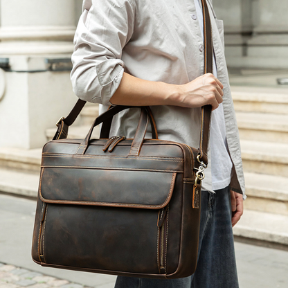Bolsa Executiva Masculina em Couro Legítimo Bristol