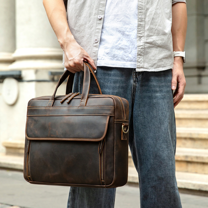 Bolsa Executiva Masculina em Couro Legítimo Bristol