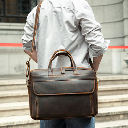 Bolsa Executiva Masculina em Couro Legítimo Bristol