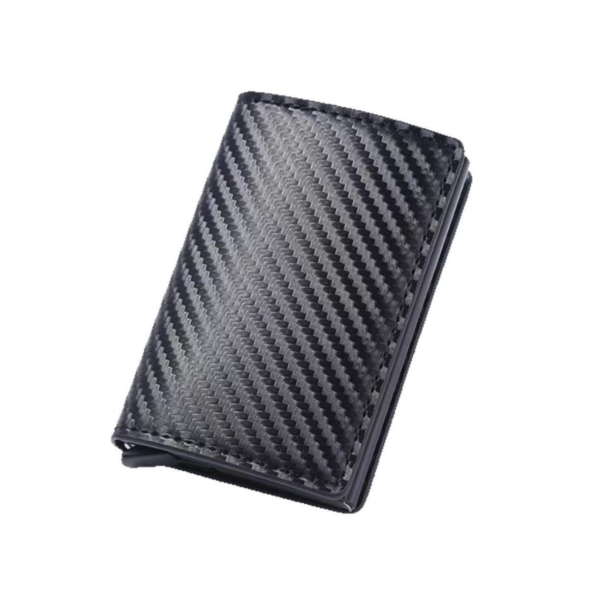 Carteira Masculina em Metal Carbon Slim com Proteção RFID