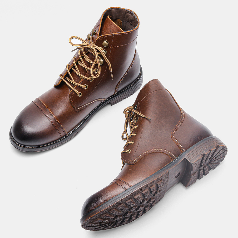Bota Masculina em Couro Legítimo Tristan