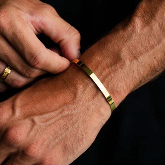 Bracelete Quentin Ouro Inox