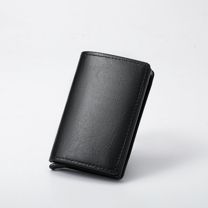 Carteira Masculina em Metal Carbon Slim com Proteção RFID