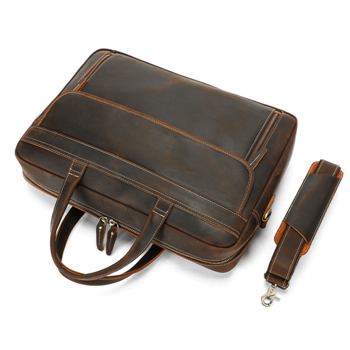 Bolsa Executiva Masculina em Couro Legítimo Bristol