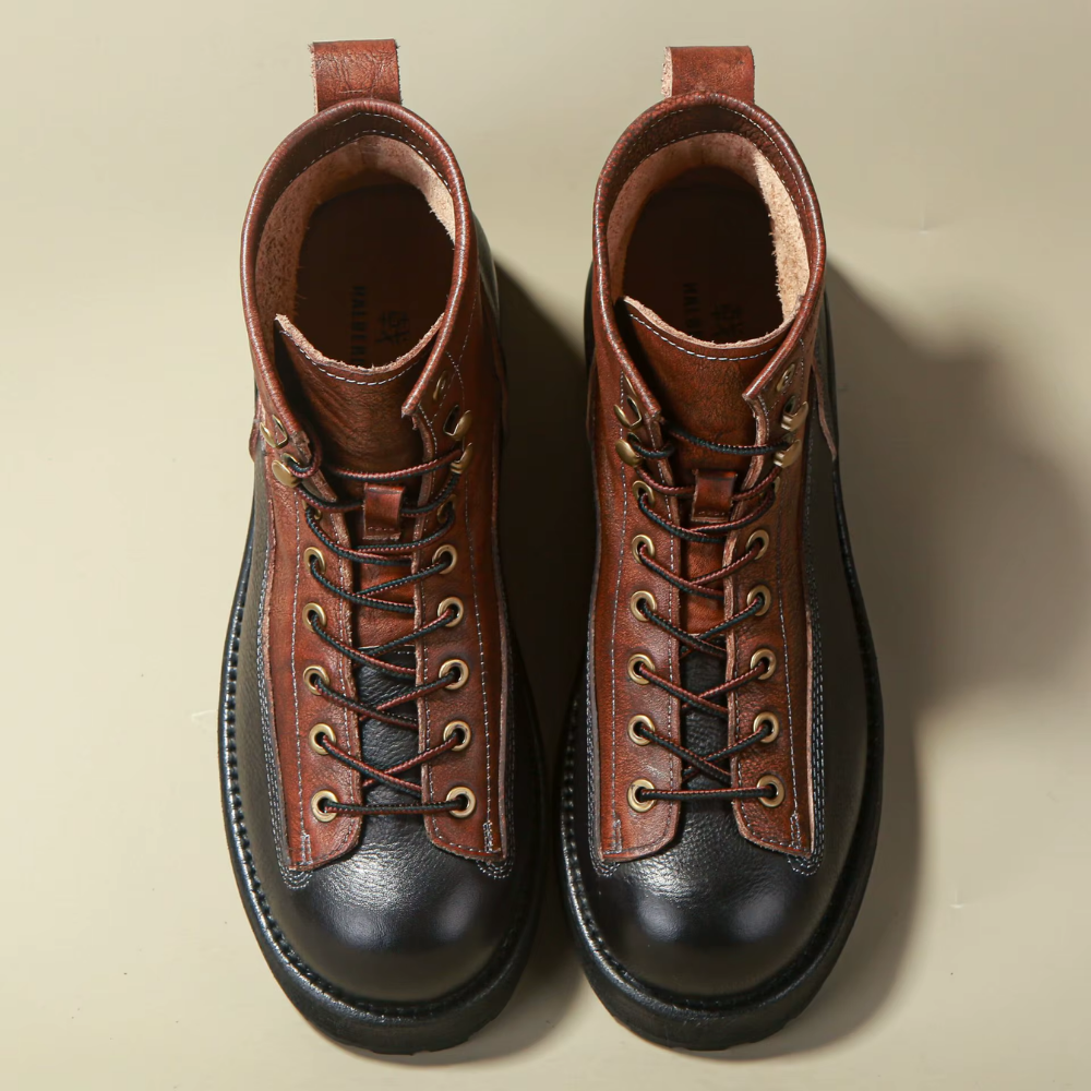 Bota Coturno Masculina em Couro Legítimo Mikhel