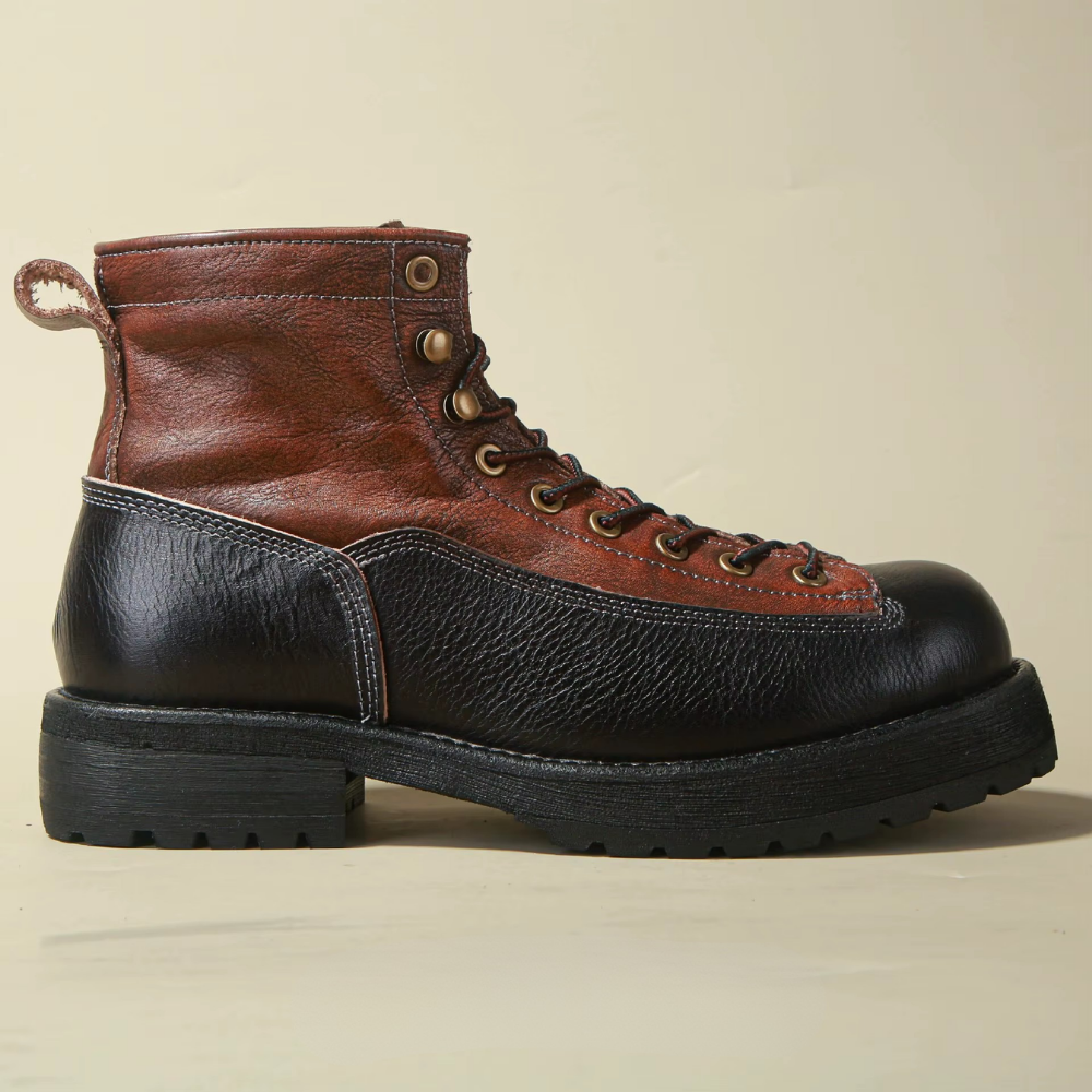 Bota Coturno Masculina em Couro Legítimo Mikhel