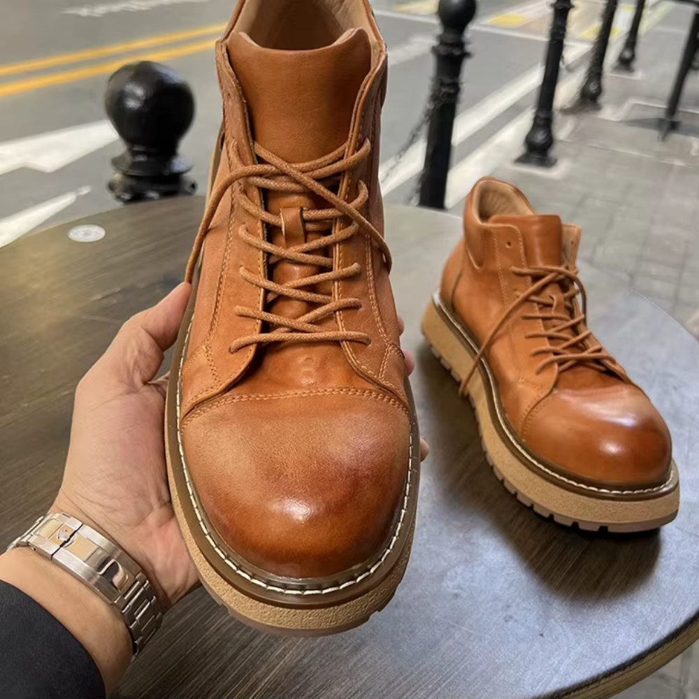 Bota Masculina em Couro Legítimo Stewart