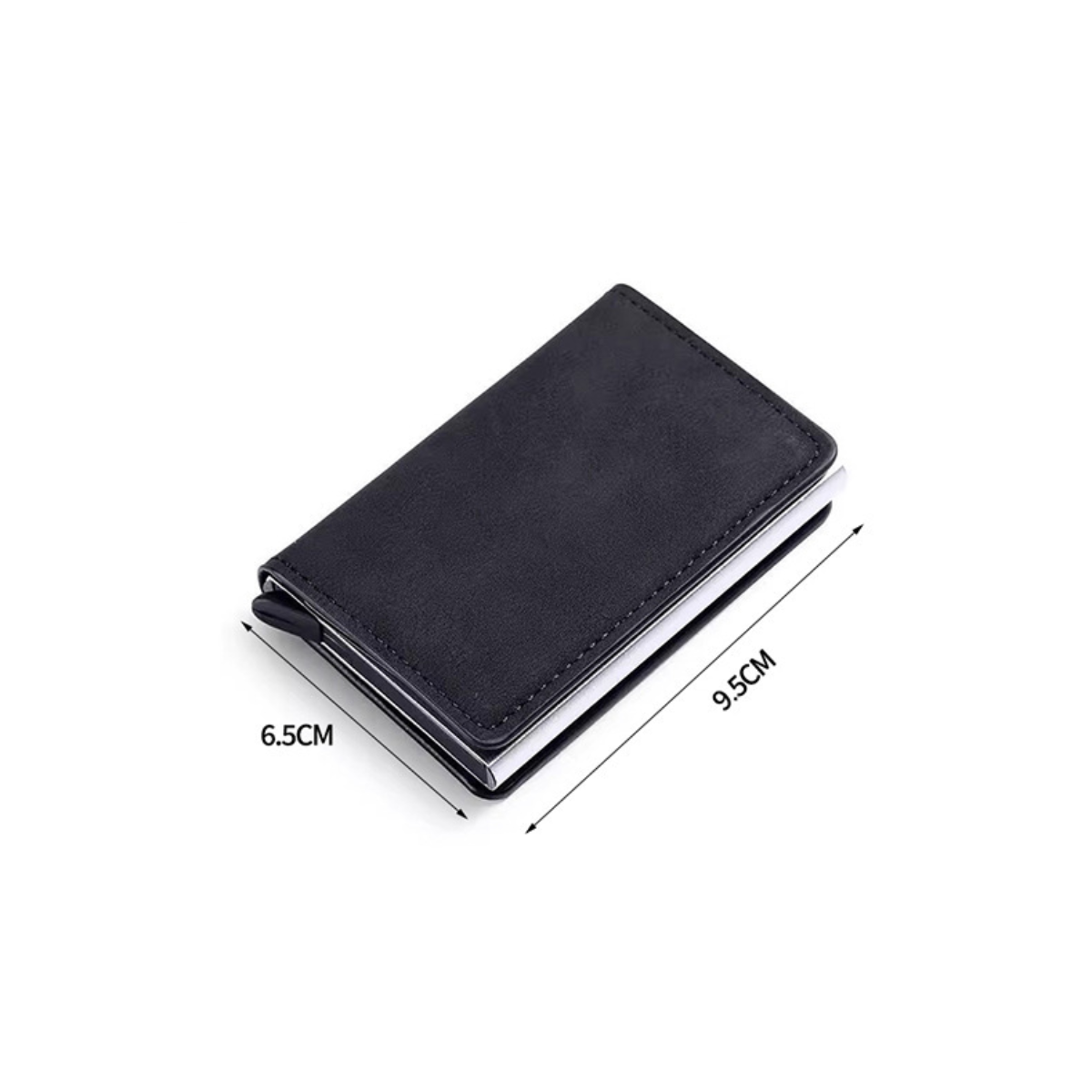 Carteira Masculina em Metal Carbon Slim com Proteção RFID