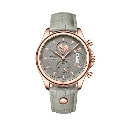 Relógio Poedagar Deluxe Verde em Couro