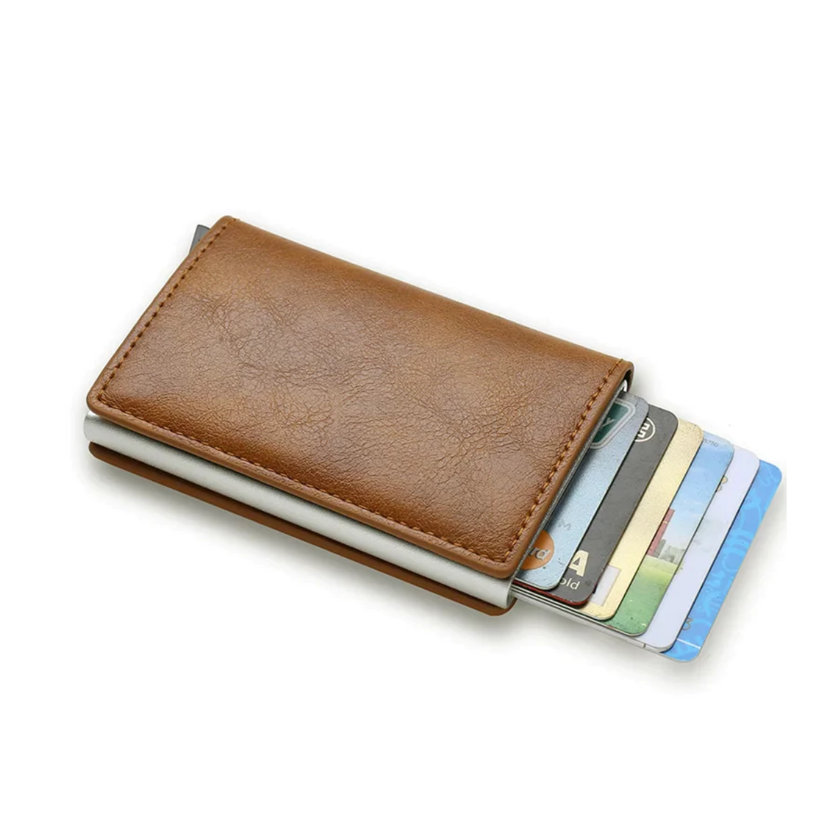 Carteira Masculina em Metal Carbon Slim com Proteção RFID