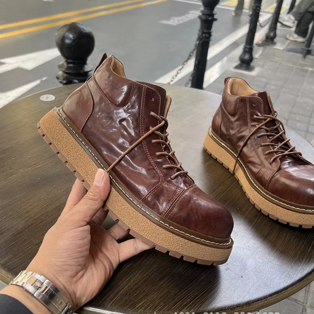 Bota Masculina em Couro Legítimo Stewart