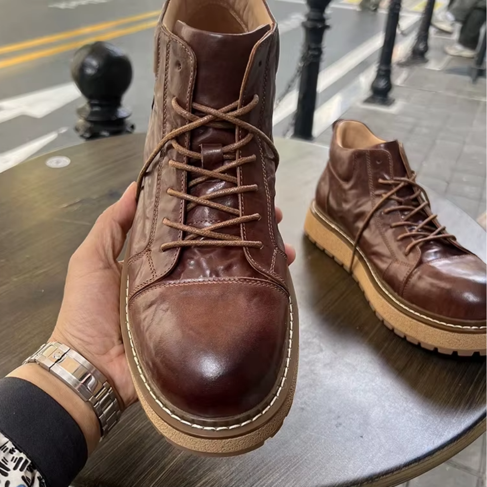 Bota Masculina em Couro Legítimo Stewart