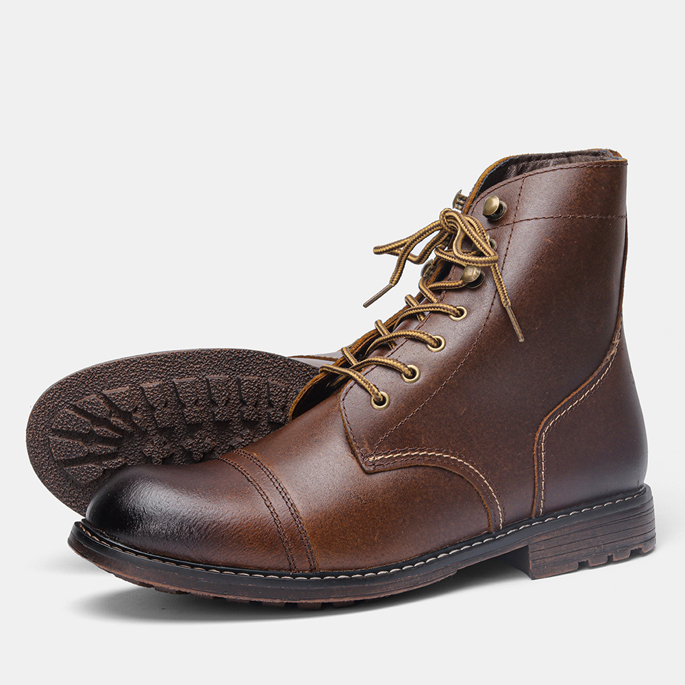 Bota Masculina em Couro Legítimo Tristan