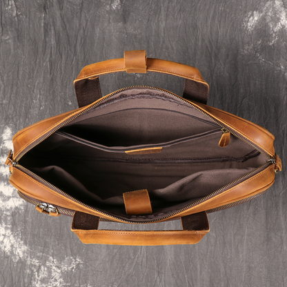 Bolsa Executiva Masculina em Couro Legítimo Cambridge