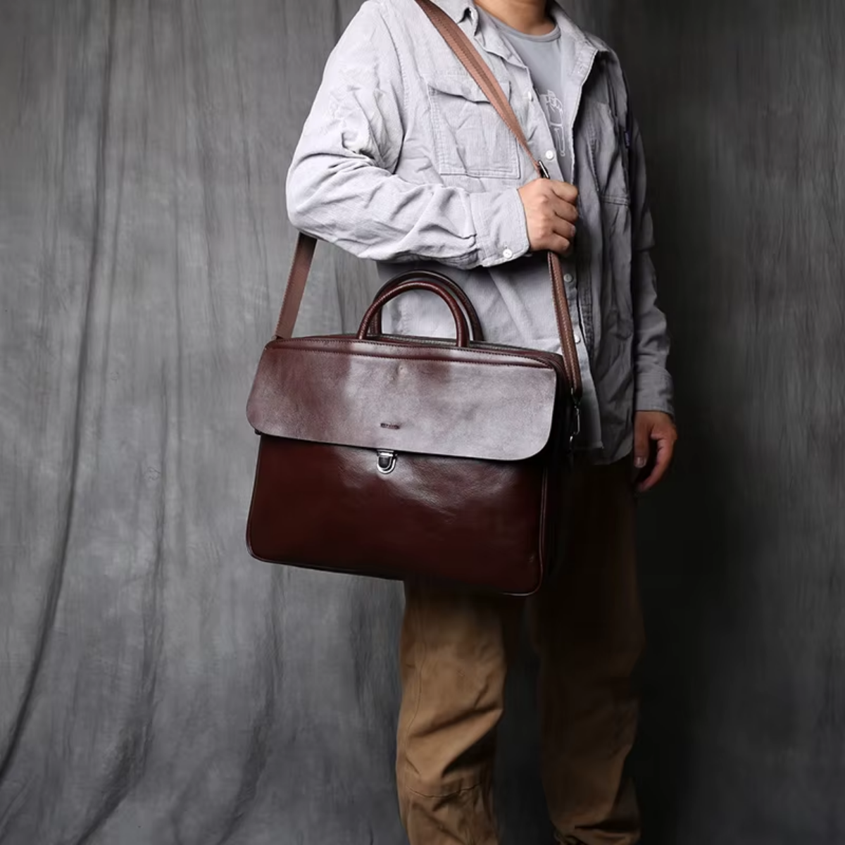 Bolsa Executiva em Couro Legítimo Glasgow
