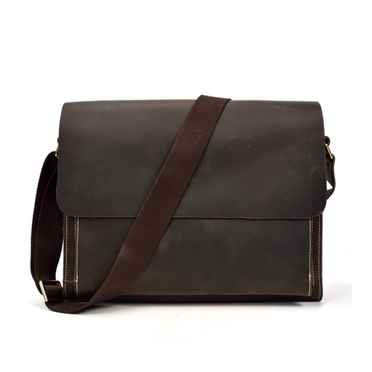 Bolsa Carteiro Masculina em Couro Legítimo Dallas