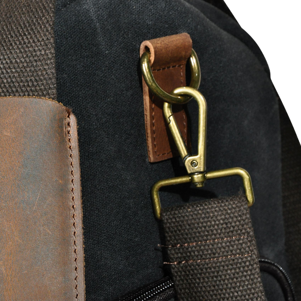 Bolsa de Viagem em Lona e Couro Legítimo Valencia
