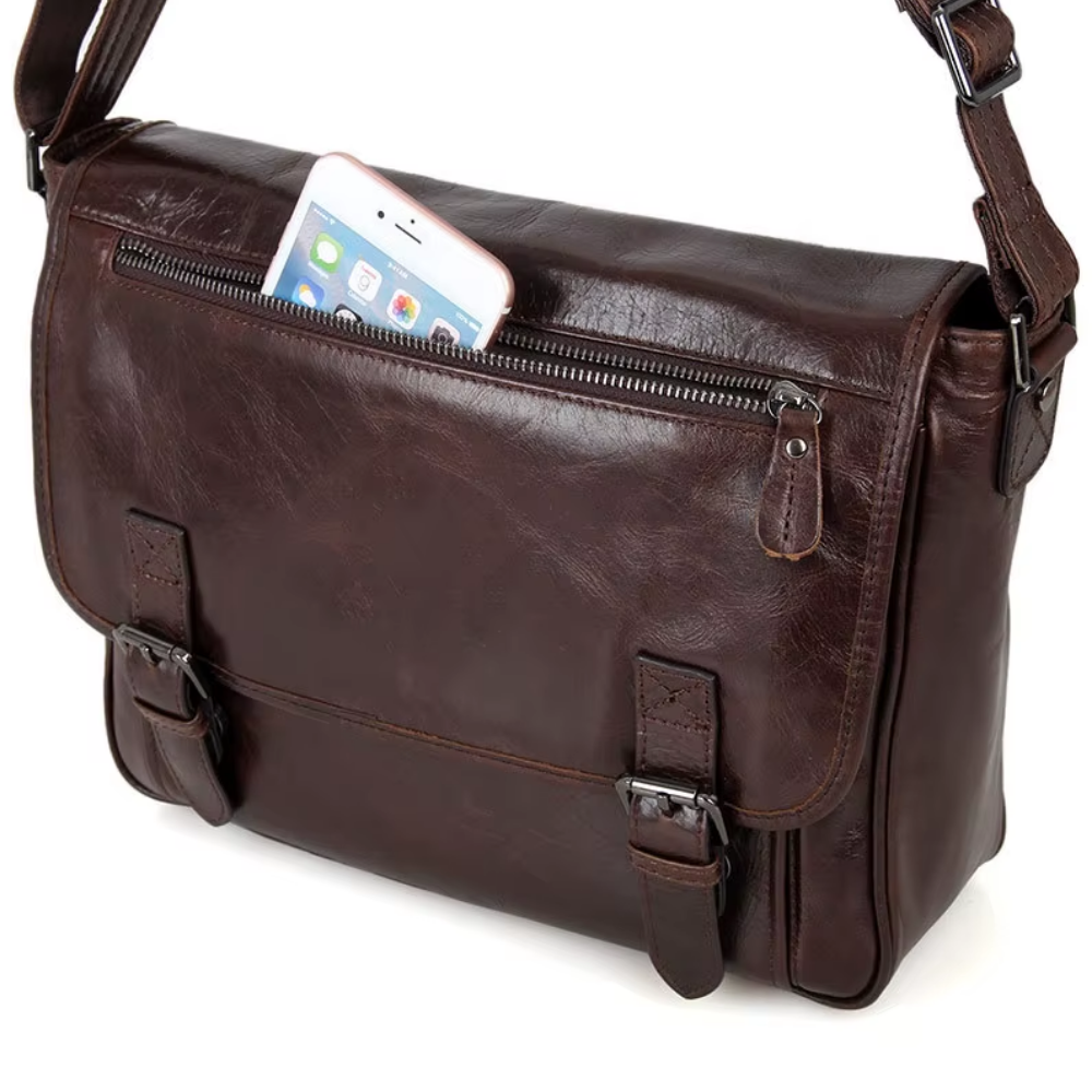 Bolsa Carteiro em Couro Legítimo Sintra