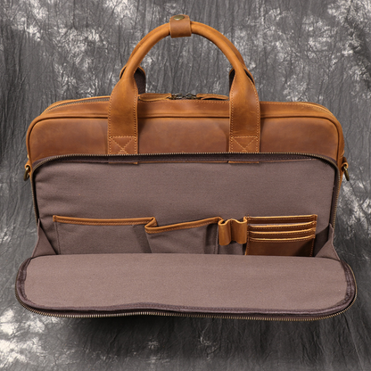 Bolsa Executiva Masculina em Couro Legítimo Cambridge